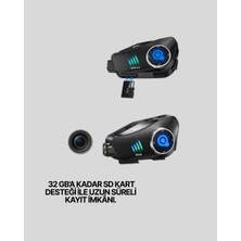 Hobilinka Q28 Bluetooth Kask Kulaklık 1080P Kamera – Su Geçirmez Motosiklet Interkom