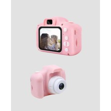 Hobilinka 8mp Mini Çocuk Fotoğraf Makinesi – Pembe Ses Kaydı Özellikli