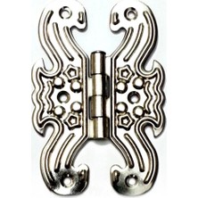 Ulu Pazarlama Dekoratif Sac Kelebek Menteşe - Büyük, Nikel, 100 Adet