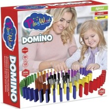 Özbience Renkli Ahşap Domino Seti, Aile ve Arkadaşlar Için Eğlenceli Oyun