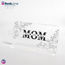 PremiumPort Şık ve Dayanıklı Pleksi Masa Üstü Mom Standı, Şeffaf Tasarım