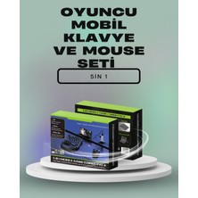 Senson Mobil Oyunlar Için Klavye, Mouse ve Dönüştürücü Seti - Lisinya