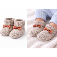 PremiumPort Yumuşak ve Rahat Bebek Örgü Patiği, 0-6 Ay Için Şık ve Konforlu Seçenek