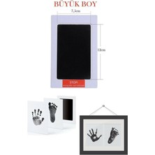 PremiumPort Bebek El ve Ayak Izi Büyük Boy Anı Seti, Mürekkepsiz Temassız Baskı