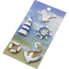 PremiumPort Deniz Fenerli Karışık Denizcilik Bibloları, Dekoratif ve Şık Tasarım