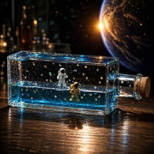 Kuzey Oyuncak SULU ŞİŞE BATMAYAN 2Lİ ASTRONOT UZAY TEMALI SULU ŞİŞE DEKOR OBJE YILBAŞI TATİL KARNE HEDİYELERİ