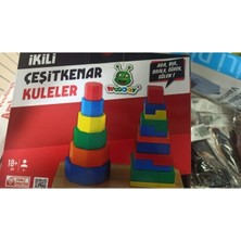 Özbience Ahşap Ikili Çeşitkenar Kuleler, Eğlenceli ve Şık Dekorasyon Parçası