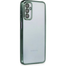 Ulu Pazarlama Samsung Galaxy M23 Kılıf Razer Lensli Silikon - Yeşil