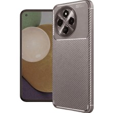 Ulu Pazarlama Tecno Spark 30 Pro Kılıf Auto Focus Karbon Kapak - Gri