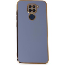 Ulu Pazarlama Xiaomi Redmi Note 9 Kılıf Volet Silikon - Mavi