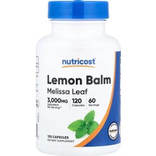 Nutricost Lemon Balm Melissa Leaf 120 Capsules