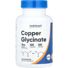 Nutricost Copper Glycinate Minerals 3 Mg 120 Capsules