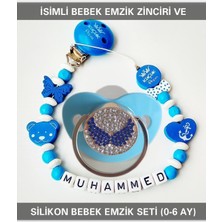 PremiumPort Isimli Emzik Zinciri ve Silikon Emzik Seti, Şık ve Kullanışlı Ürün