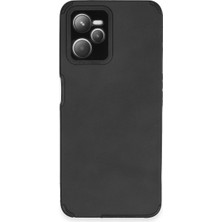 Ulu Pazarlama Realme C35 Kılıf Loop Deri Silikon - Siyah