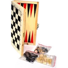 Özbience El Yapımı Ahşap Tavla ve Satranç Seti, Şık ve Dayanıklı Oyun Takımı