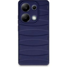 Ulu Pazarlama Xiaomi Redmi Note 13 Pro 4g Kılıf Bibercas Silikon Kapak - Lacivert