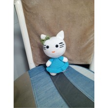 PremiumPort El Örgüsü Kedi Bebek Oyuncağı, Yumuşak ve Eğlenceli Hediye
