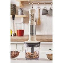 Woodhub Yüksek Güçlü 1500W Soft Cream Inox Blender Seti, Çok Fonksiyonlu ve Dayanıklı