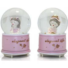 Değirmen Grup Kar Küresi Işıklı Müzikli 13 cm No 2