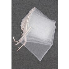 PremiumPort 10 Adet Tül Çanta Boy 12X16 Cm, Zarif ve Hafif, Çok Amaçlı, Şık Paketleme