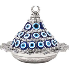 Özbience El Yapımı Bakır Şekerlik, Nazar Boncuklu, Şık ve Zarif Tasarım