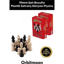Özbience Premium Seri Şah Boyu 95MM Satranç Piyonu, Eksik Takım Tamamlama Uyumlu