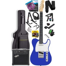 Dora Shopping TLX-50BL-25AMP Tele Kasa Maple Klavye 2 Single-Coil 25W Amfili Elektro Gitar