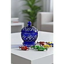 Özbience El Yapımı Renkli Kapaklı Kristalize Dekorlu Mini Şekerlik