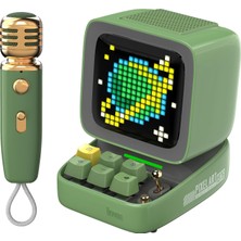 Dora Shopping Divoom Ditoo-Mic Karaoke Mikrofonlu Uyarlanabilir Piksel Ekranlı Bluetooth Hoparlör- Kutulu (Yeşil)