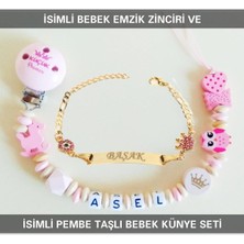 PremiumPort Sevimli Bebek Emzik Zinciri ve Künye Seti, Şık ve Güvenli Tasarım