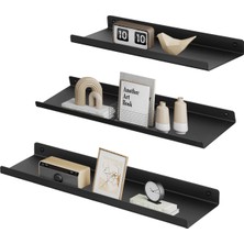 Dora Shopping Metal Rafları, 3'lü Set, Yüzer Raflar, Endüstriyel , Panoları, Dekorasyon Için, Resim Çerçeveleri, R