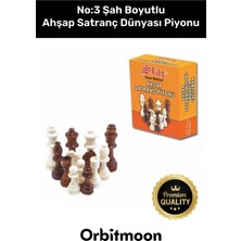 Özbience Şah Boyu No: 3 Eksik Takımı ile Uyumlu Ahşap Satranç Piyonu