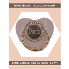 PremiumPort Yumuşak Silikon Bebek Emzik, Zirkon Taş Detaylı, 0-6 Ay Güvenli Kullanım