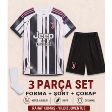 Andream Juventus Kenan Yıldız Yeni Sezon  Çocuk Futbol Forması Forma Şort Çorap 3 Parça