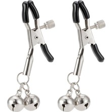 Dora Shopping Ayarlanabilir Sertlik Dereceli Fantezi Göğüs Ucu Klipsi Gizli (Lilly Gri Zilli Göğüs Ucu Klipsi Nipp