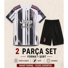 Andream Juventus Kenan Yıldız Yeni Sezon  Çocuk Futbol Forması Forma Şort 2 Parça
