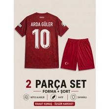 Andream Arda Güler Türkiye Milli Takım Kırmızı Çocuk Futbol Forması Forma Şort 2 Parça