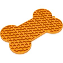 Dora Shopping Yavru Yaş Mama Yeme Oyuncağı, Kemik Şeklinde, Silikon, Turuncu, 18X11CM