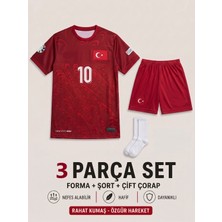 Andream Arda Güler Türkiye Milli Takım Çocuk Futbol Forması Forma Şort Çorap 3 Parça