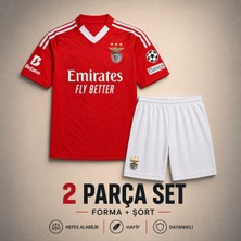 Andream Benfica Kerem Aktürkoğlu Çocuk Futbol Forması Forma Şort 2 Parça
