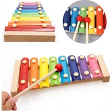 Özbience Ahşap 8 Notalı Ksilofon, Renkli ve Eğlenceli Müzik Aleti