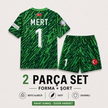 Andream Mert Günok Kaleci Türkiye Milli Takım  Çocuk Futbol Forması Forma Şort 2 Parça