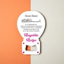 PremiumPort 10 Adet Nazar Dualı Balon Magnet Açacak Seti, Doğum ve Günler Için