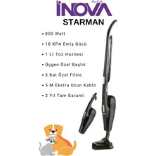 Özbience Yüksek Güçlü Dikey Süpürge, 18KPA Emiş, 1l Kapasiteli, 3 Kat Filtre