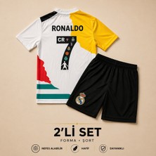 Andream Ronaldo 7 Özel Tasarım Çocuk Futbol Forması Forma Şort 2 Parça