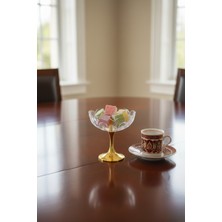 Özbience Şık Rose Metal Ayaklı Sunumluk 6'lı Set, Modern ve Zarif Tasarım