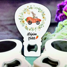 PremiumPort 10 Adet Diş Buğdayı Balon Magnet, Kartlı ve Jelatinli, Renkli ve Eğlenceli