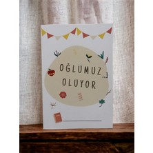 PremiumPort Mutlu Anlar Için Hamilelik Kutlama Kartı, Özel Anı Hediyesi