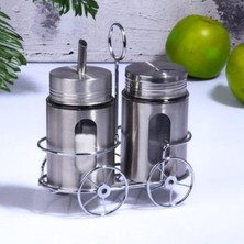Özbience Şekerlik Seti, Metal 2'li, Modern Tasarım, Şık ve Kullanışlı, Dayanıklı