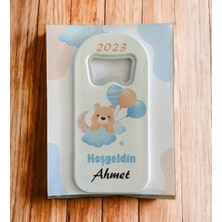 PremiumPort Yenidoğan Bebek Magnetleri 10'lu Set, Sevimli Baby Shower Hatırası